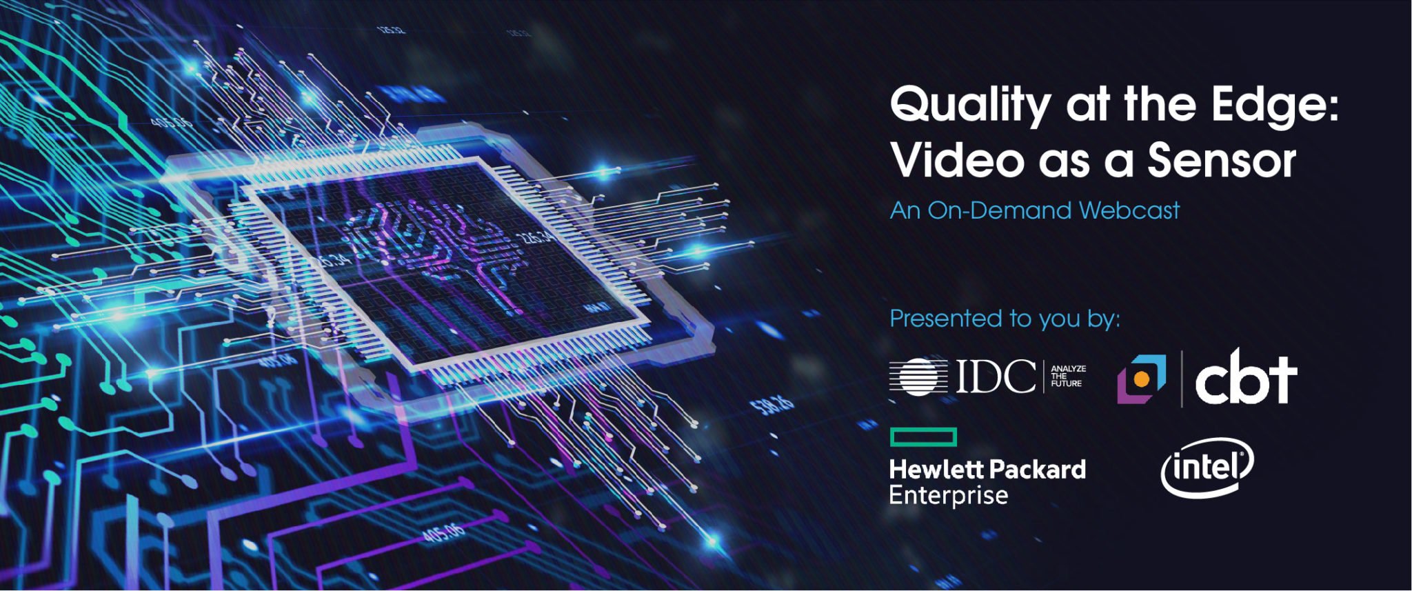Video as a Sensor Webcast, HPE, Intel, IDC, Edge
